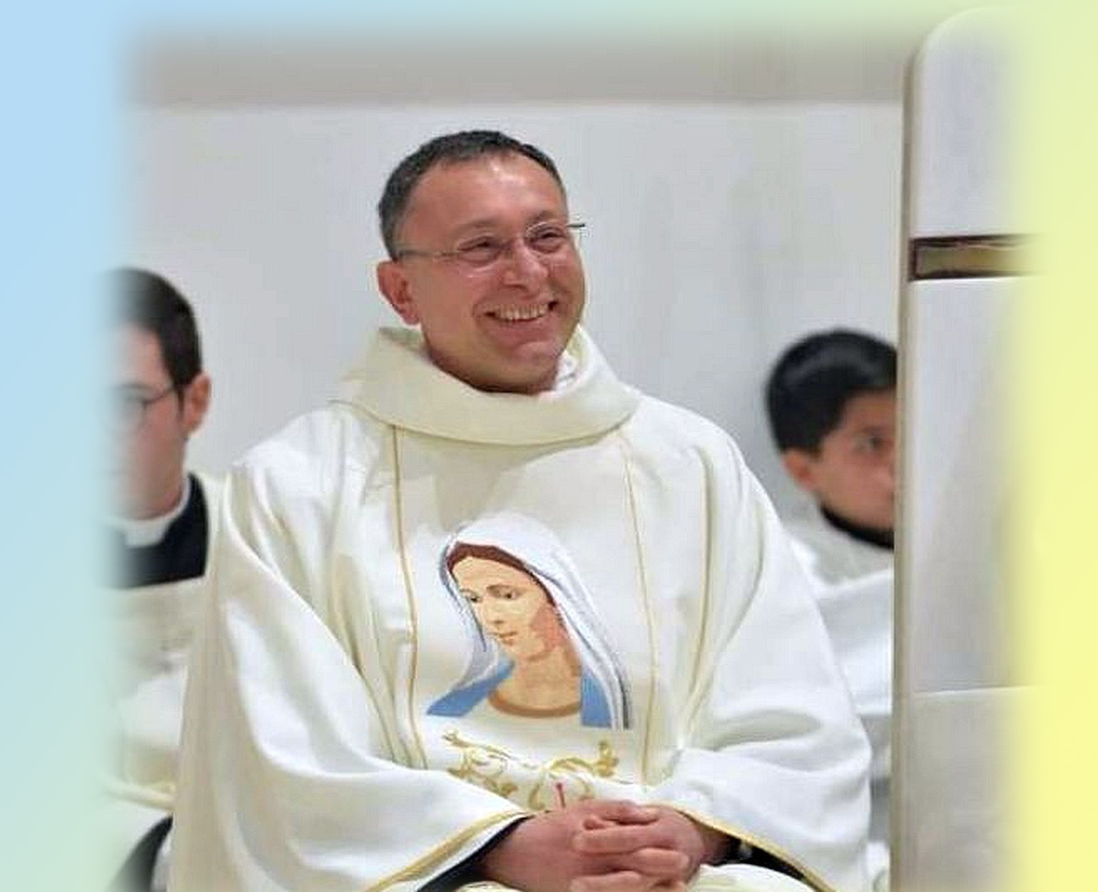Don Giacomo Lombardi, da 17 anni parroco della chiesa di Maria Immacolata