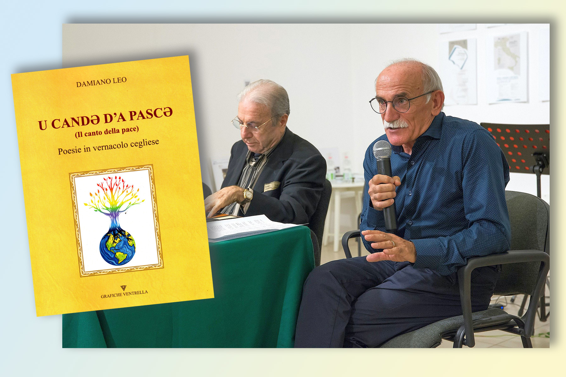 La presentazione lo scorso settembre 2024 del libro in vernacolo di Damiano Leo “U candǝ d’a pascǝ”