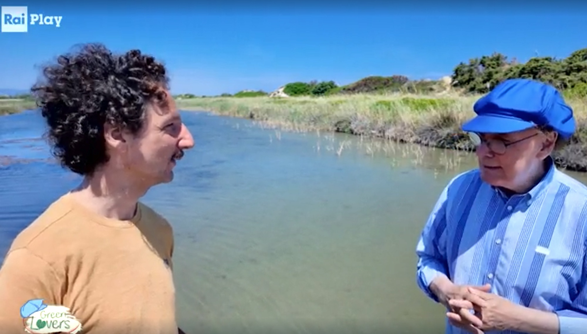 Vincenzo Intermite con Luca Sardella nella trasmissione “Green Lovers” su Rai 2