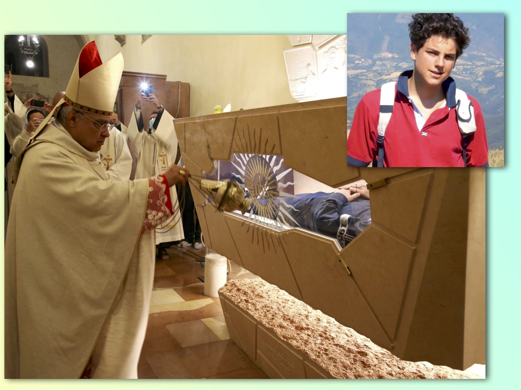 La tomba di San Carlo Acutis ad Assisi. Una reliquia sarà esposta nella chiesa dell'Immacolata a Ceglie