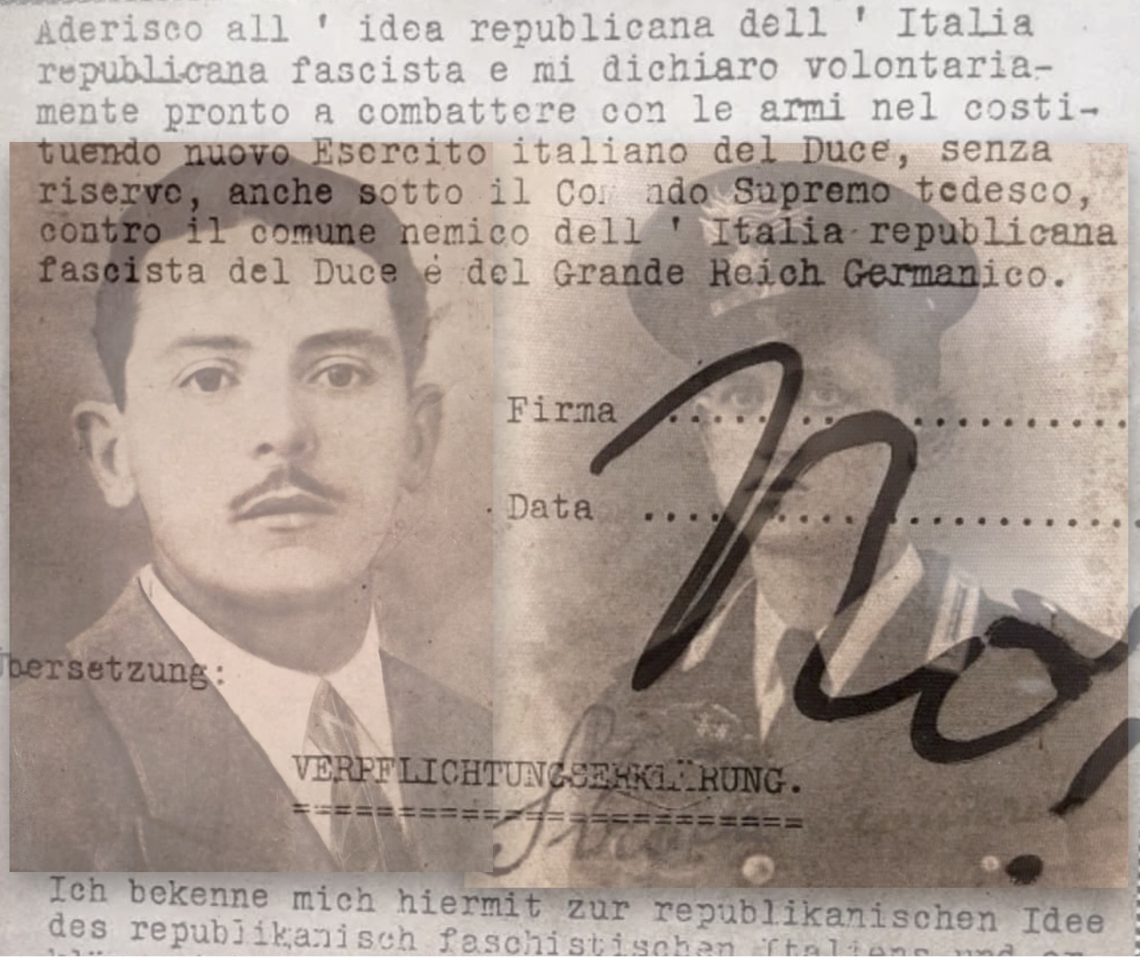 Pietro Elia (a sinistra) e Leonardo Strada, militari che rifiutarono di collaborare con i nazifascisti