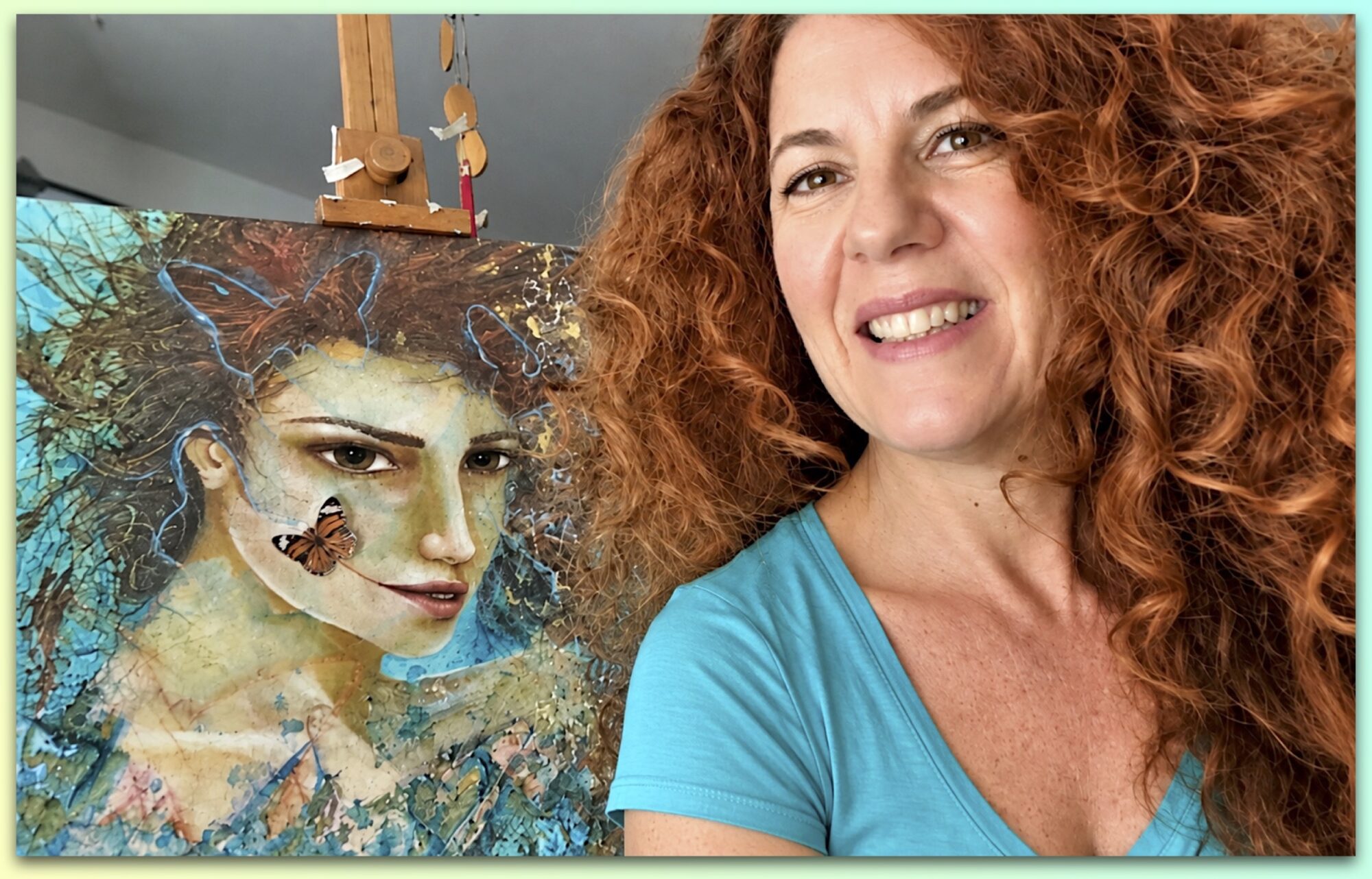 Rosangela Chirico, artista di Ceglie Messapica, e la sua opera presente alla mostra in California
